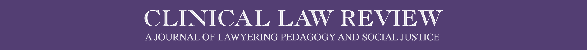 Clinical Law Review