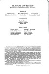 Clinical Law Review, Masthead, Volume 3, 1996-1997 by Clinical Law Review