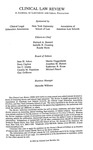 Clinical Law Review, Masthead, Volume 9, 2002-2003 by Clinical Law Review