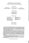 Clinical Law Review, Masthead, Volume 11, 2004-2005 by Clinical Law Review