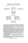Clinical Law Review, Masthead, Volume 21, 2014-2015 by Clinical Law Review