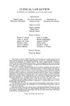 Clinical Law Review, Masthead, Volume 24, 2017-2018