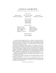 Clinical Law Review, Masthead, Volume 30, 2023-2024