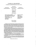 Clinical Law Review, Masthead, Volume 32 No. 1, 2025-2026